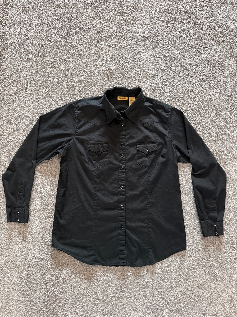 Wrangler Black Women's Western Button-Down Shirt